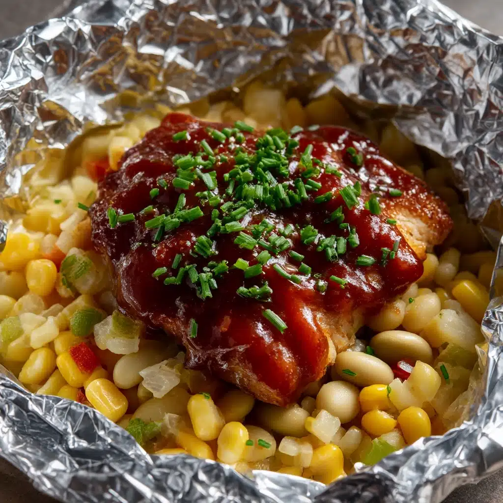 Campfire Dinner Meatloaf Foil Packets Recipe - Recipe Image