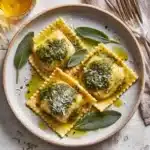 Potato and Vegan Sausage Ravioli Recipe