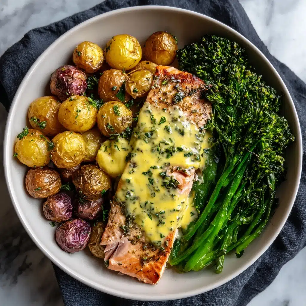 Baked Salmon with Amazing Lemon Sauce Recipe - Recipe Image
