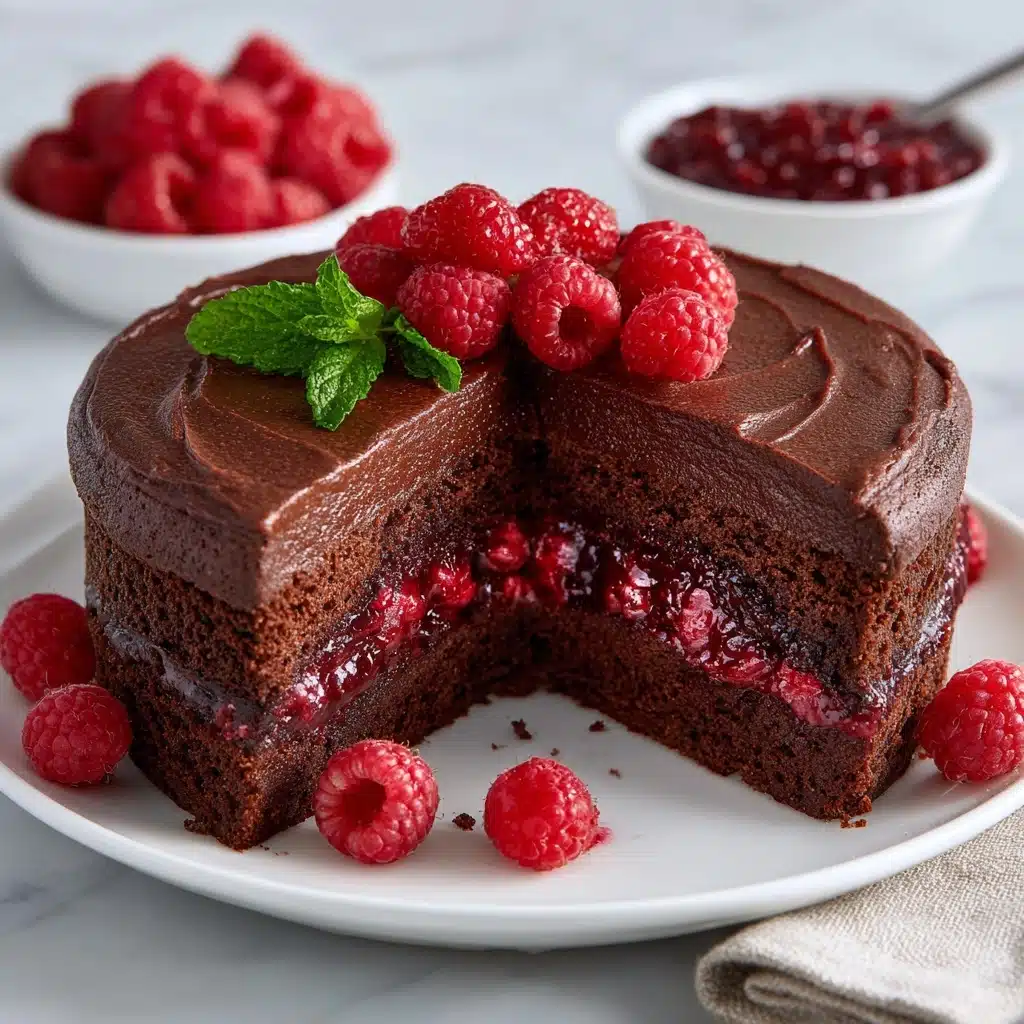 Chocolate Raspberry Cheesecake Recipe - Recipe Image