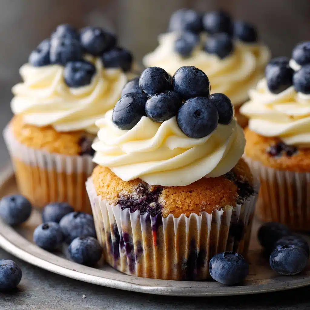 White Chocolate Blueberry Cupcakes Recipe - Recipe Image