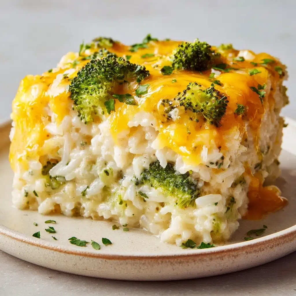 Cheesy Broccoli Chicken and Rice Casserole Recipe - Recipe Image