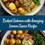 Baked Salmon with Amazing Lemon Sauce Recipe