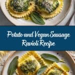 Potato and Vegan Sausage Ravioli Recipe