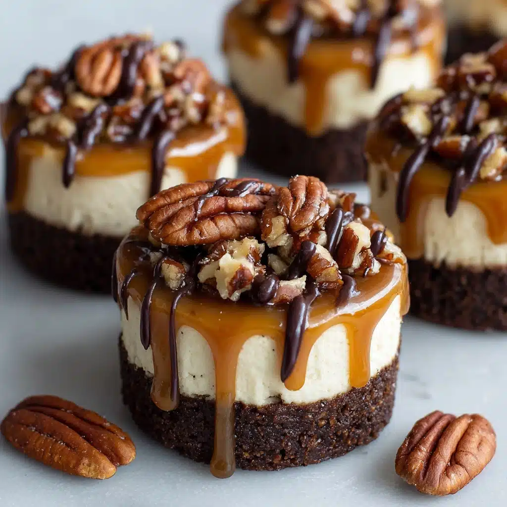 Mini Turtle Cheesecakes Recipe - Recipe Image