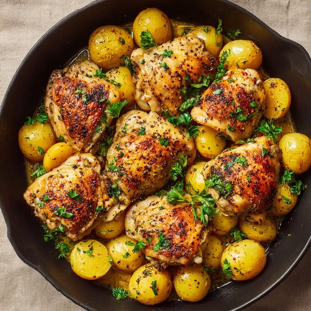 Garlic Parmesan Chicken and Potatoes (One-Pan Dinner) Recipe - Recipe Image