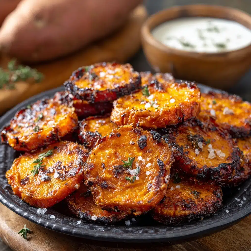 Crispy Smashed Sweet Potatoes Recipe
