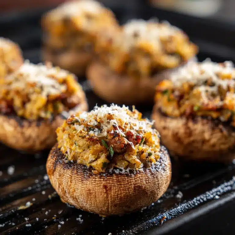 Grilled Stuffed Mushrooms Recipe