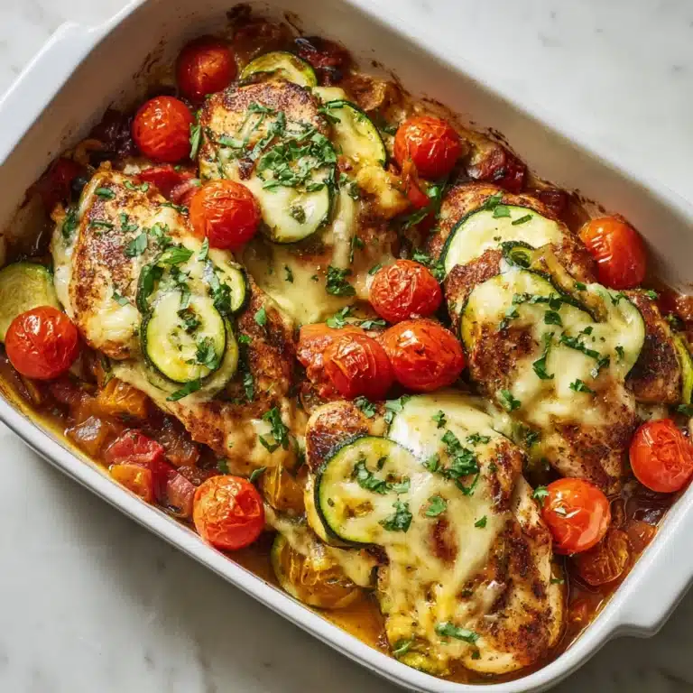 Mediterranean Chicken Zucchini Bake Recipe