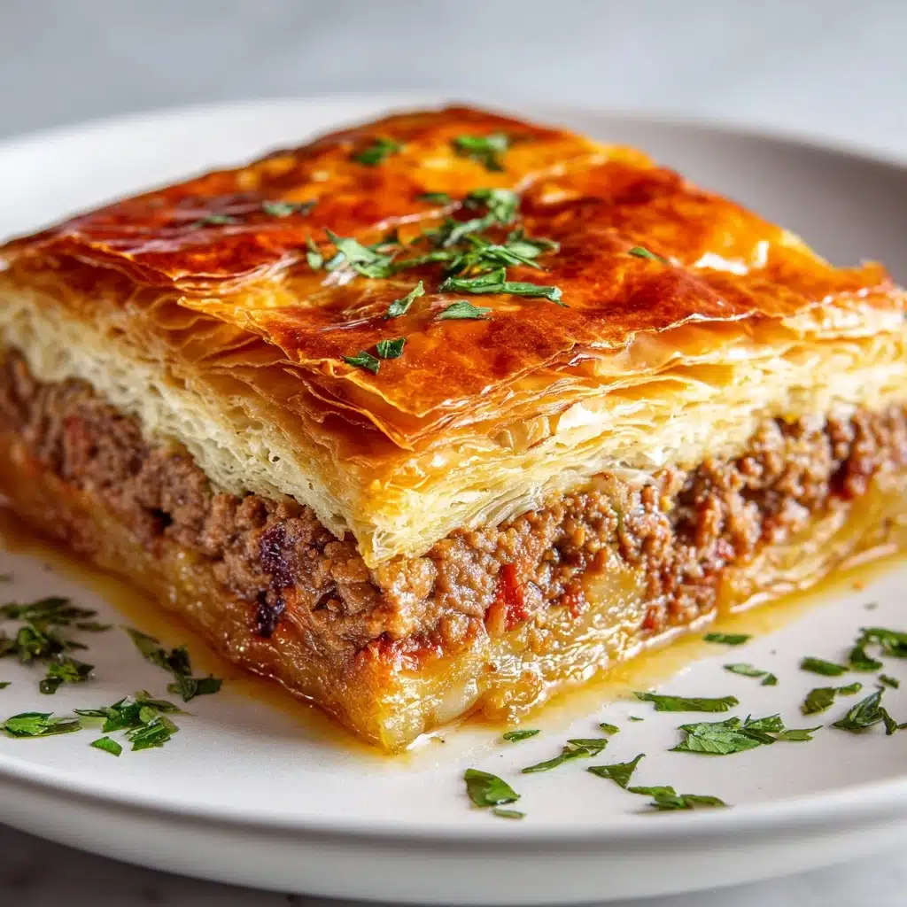 Greek Phyllo Meat Pie: A Delicious Dinner Delight! Recipe