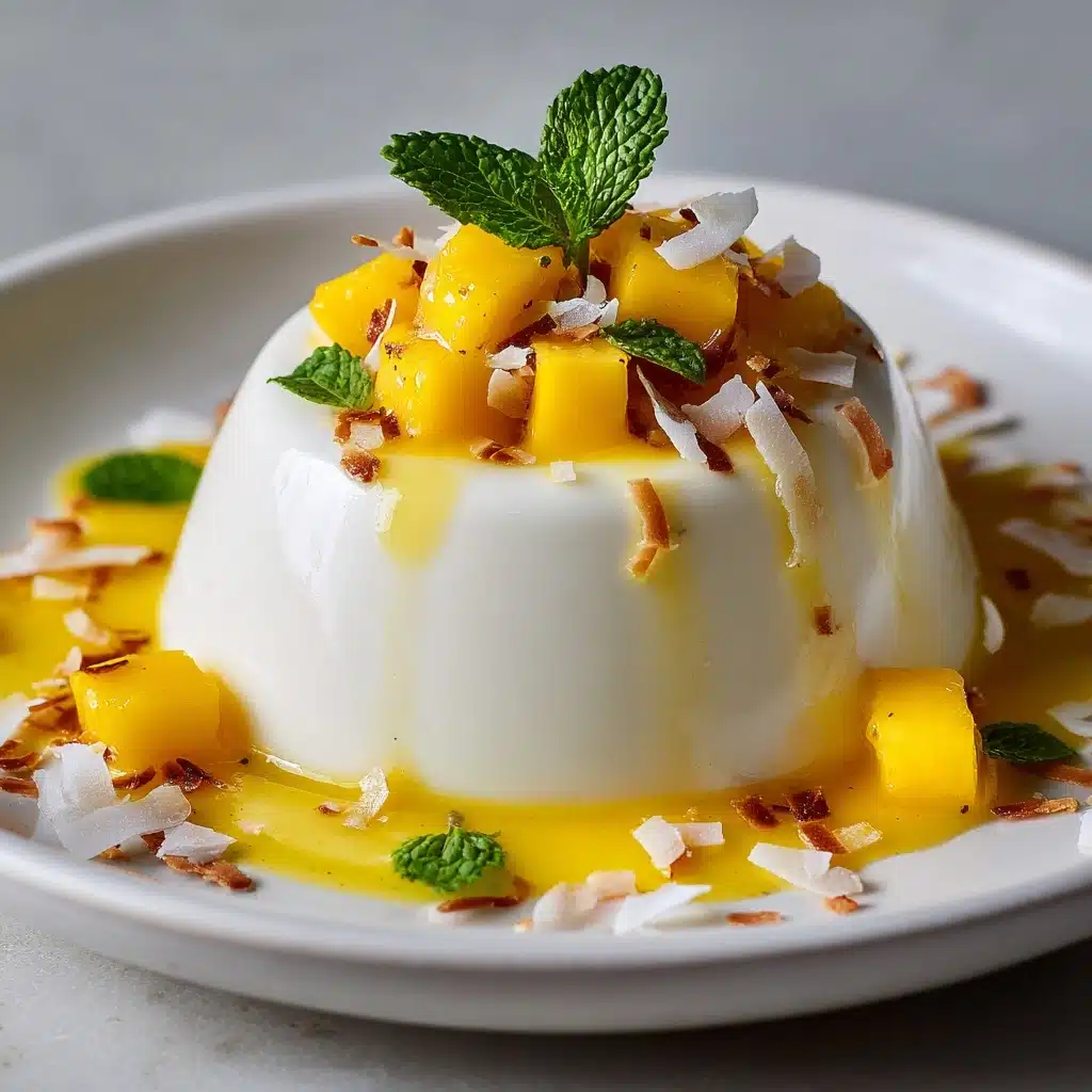 Mango Coconut Panna Cotta Recipe - Recipe Image