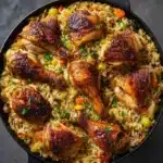 One Pot Sticky Coconut Rice & Chicken Recipe