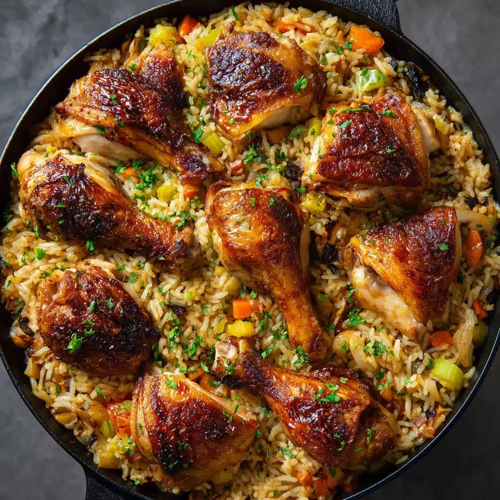 One Pot Sticky Coconut Rice & Chicken Recipe