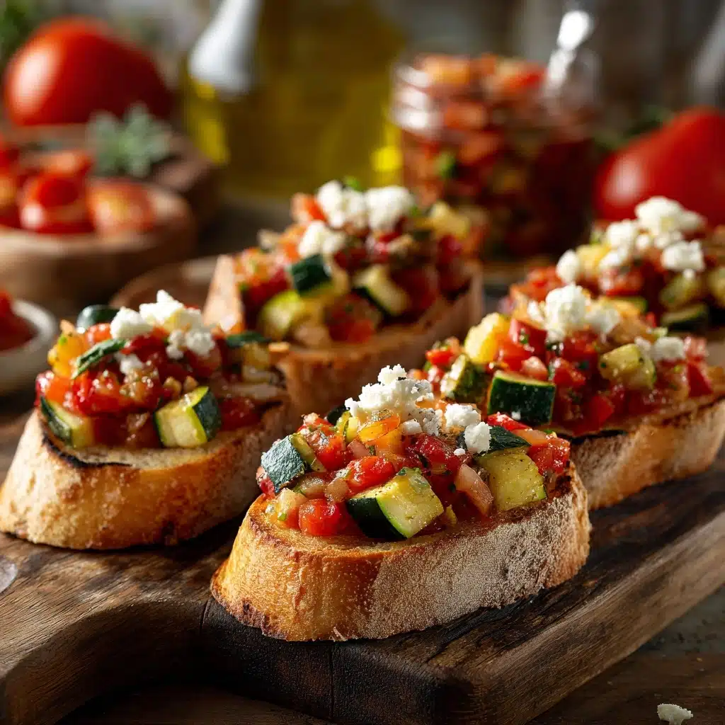 Eggplant and Tomato Bruschetta Recipe - Recipe Image