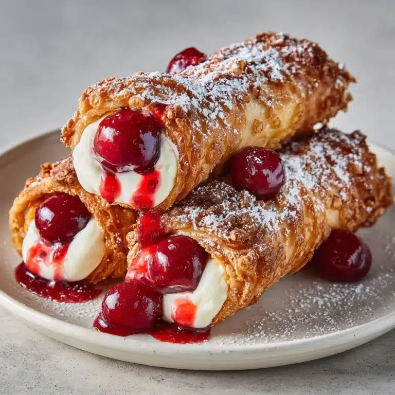 Cherry Cream Cheese Egg Rolls Recipe