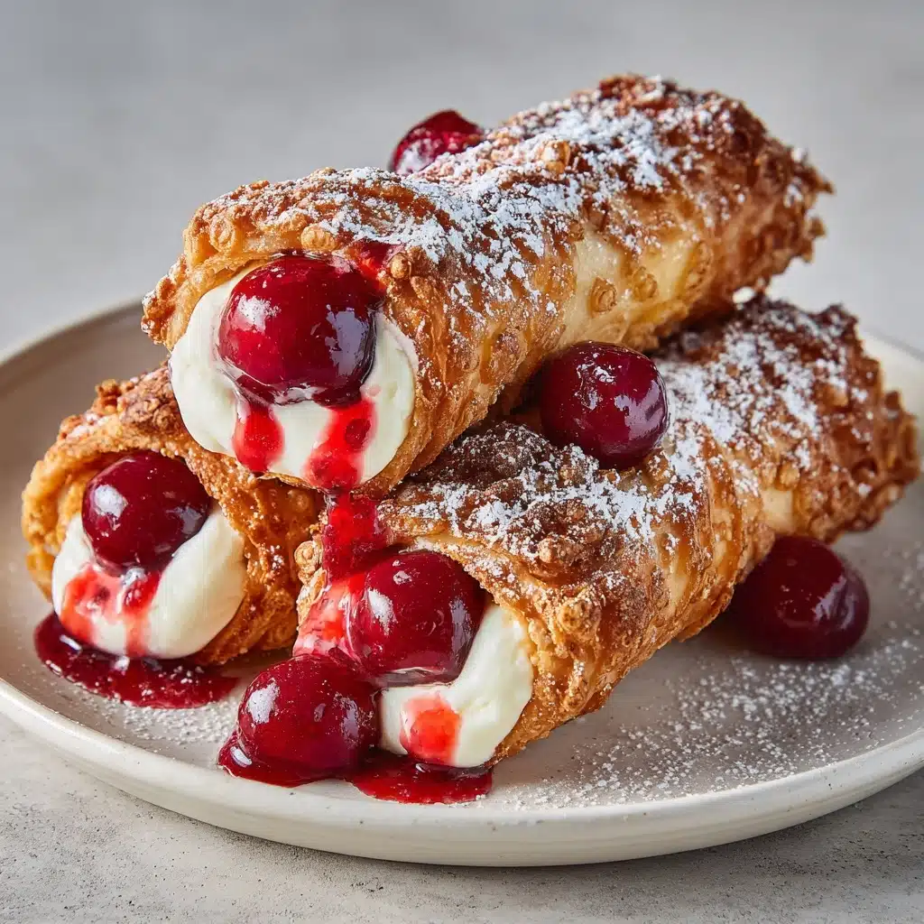 Cherry Cream Cheese Egg Rolls Recipe - Recipe Image