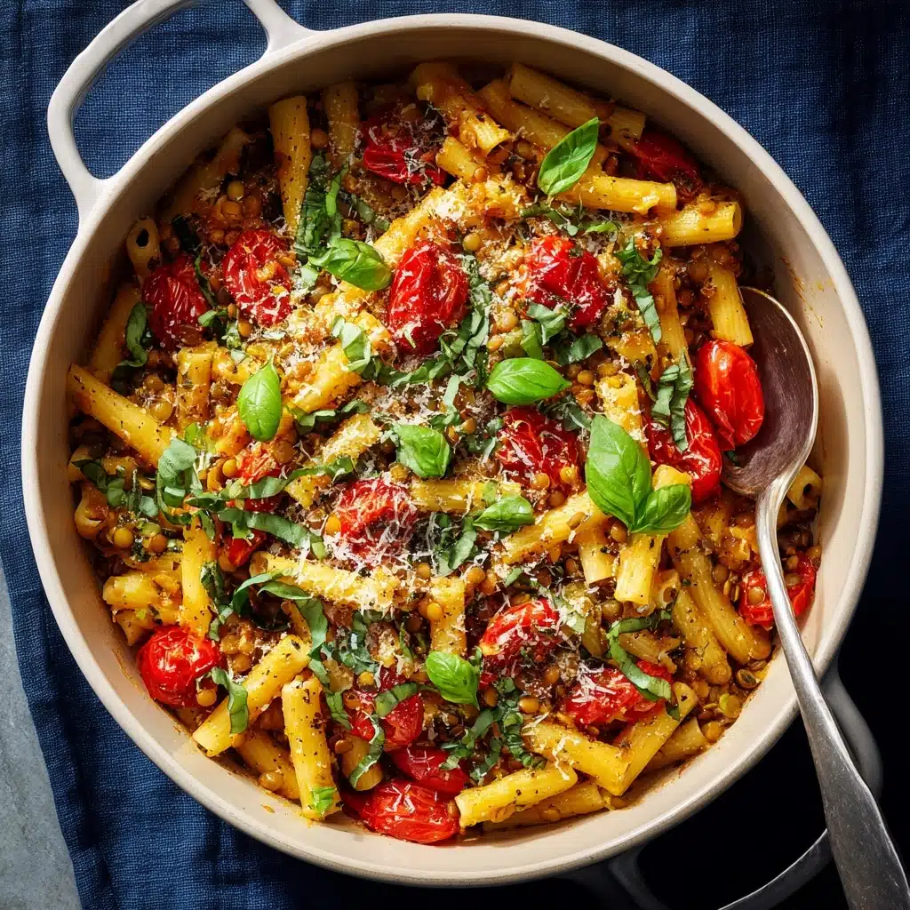 One Pot Lentil Pasta: A Quick and Nutritious Meal Recipe - Recipe Image
