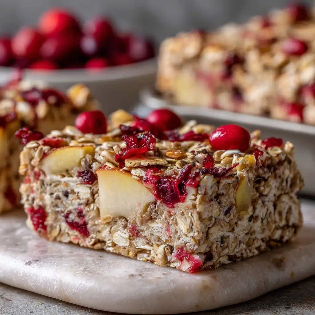 Apple Cranberry Baked Oatmeal Recipe - Recipe Image