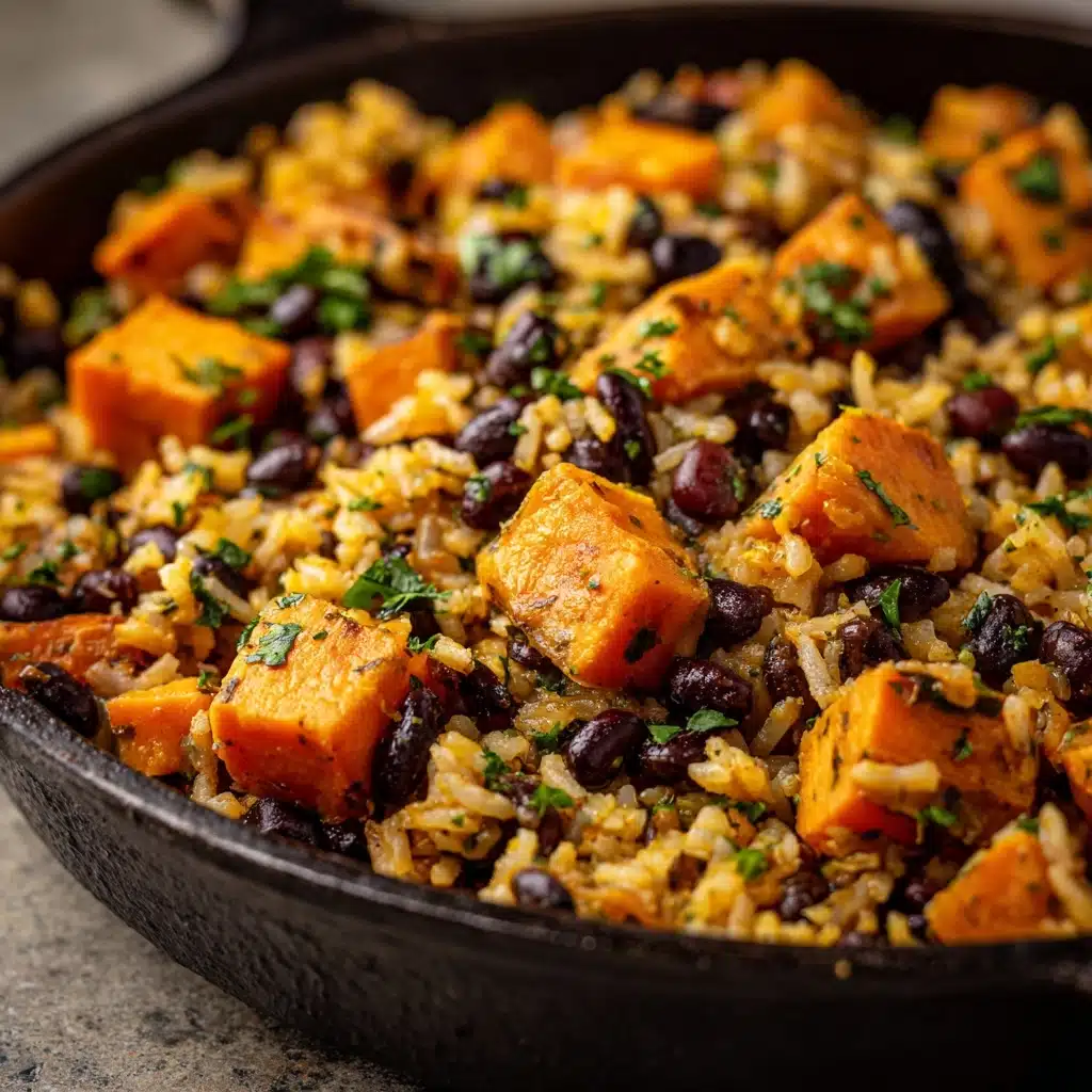 Southwest Sweet Potato, Black Bean, and Rice Skillet Recipe