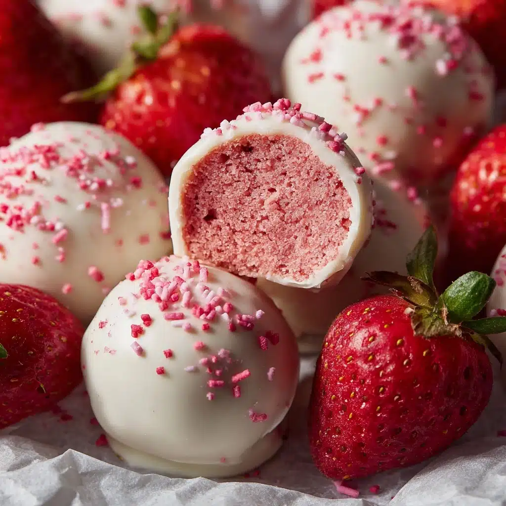 White Chocolate Strawberry Truffles Recipe - Recipe Image