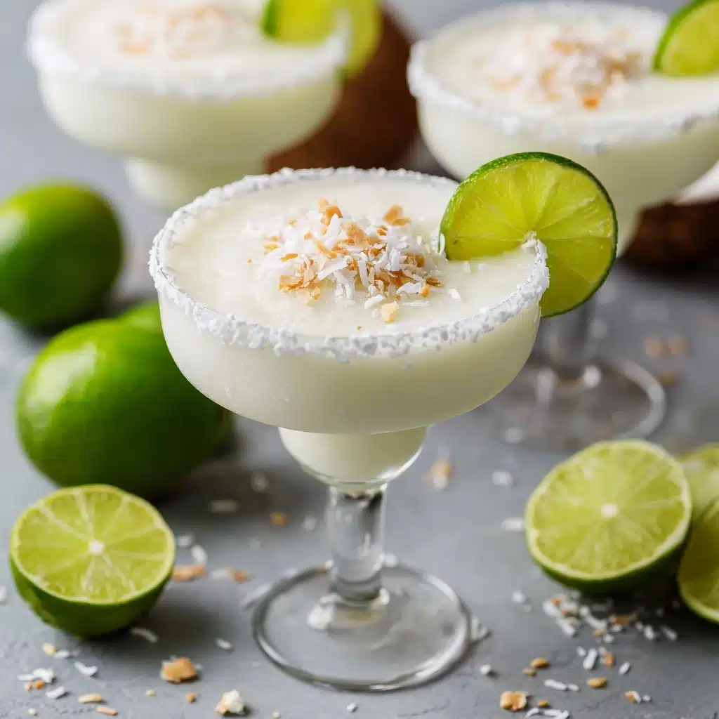 Coconut Lime Frozen Margaritas Recipe - Recipe Image