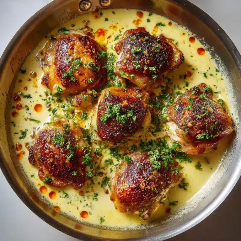 Creamy Oven-Baked Chicken Thighs Recipe