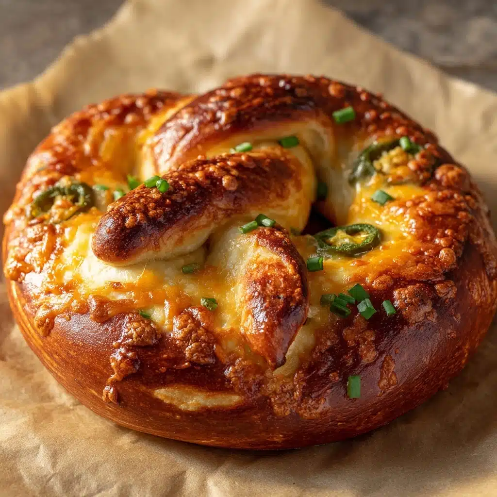 Jalapeño Cheese Stuffed Pretzels Recipe - Recipe Image