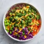 Crunchy Asian Edamame Salad with Peanut Dressing Recipe