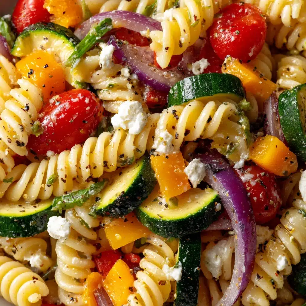 Feta & Roasted Veggie Pasta Recipe - Recipe Image