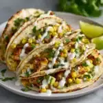 Fiery Street Corn Chicken Tacos Recipe