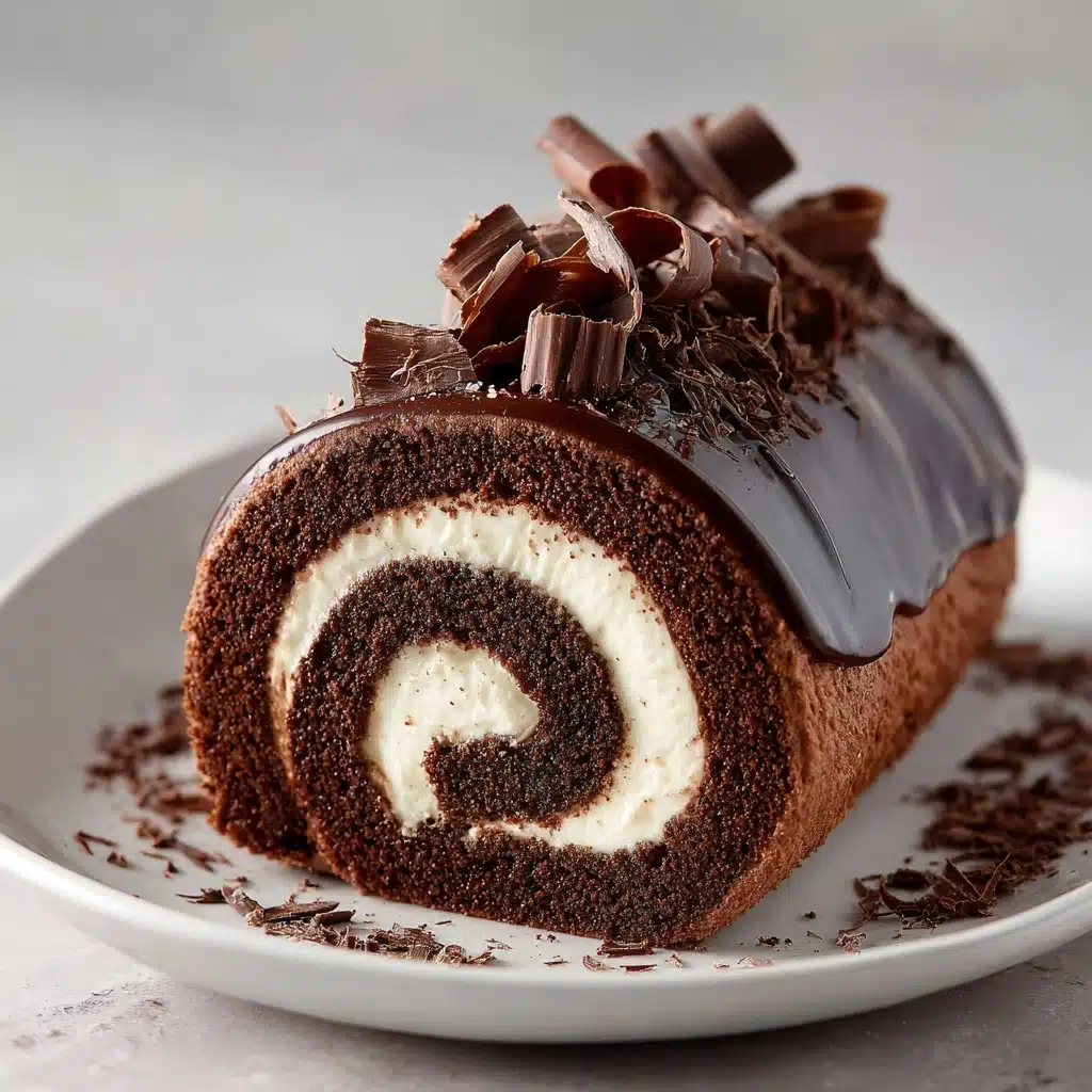 Chocolate Roll Cake Recipe - Recipe Image