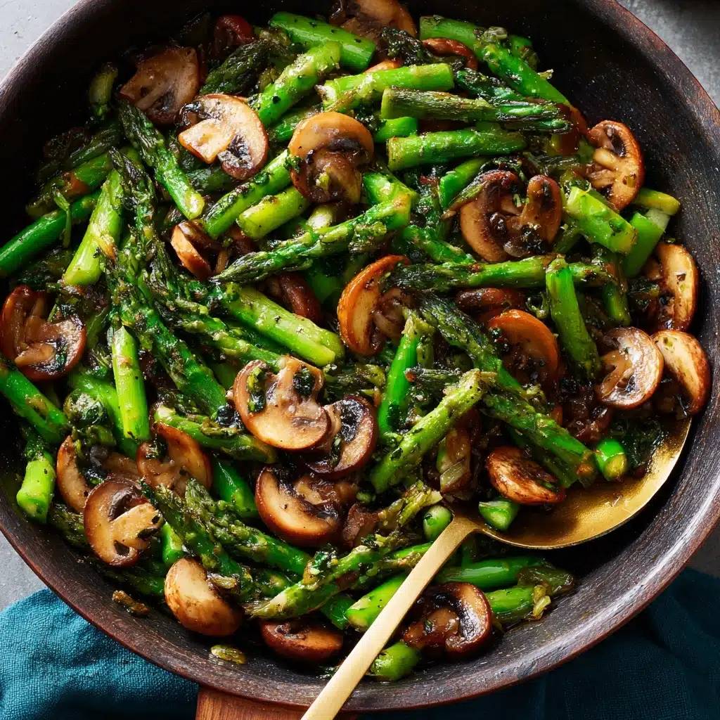 Sautéed Asparagus and Mushrooms Recipe - Recipe Image
