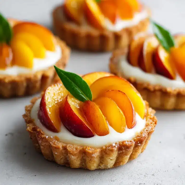 Mini Peach and Cream Cheese Tarts Recipe