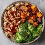 BBQ Chicken & Roasted Sweet Potato Bowls Recipe