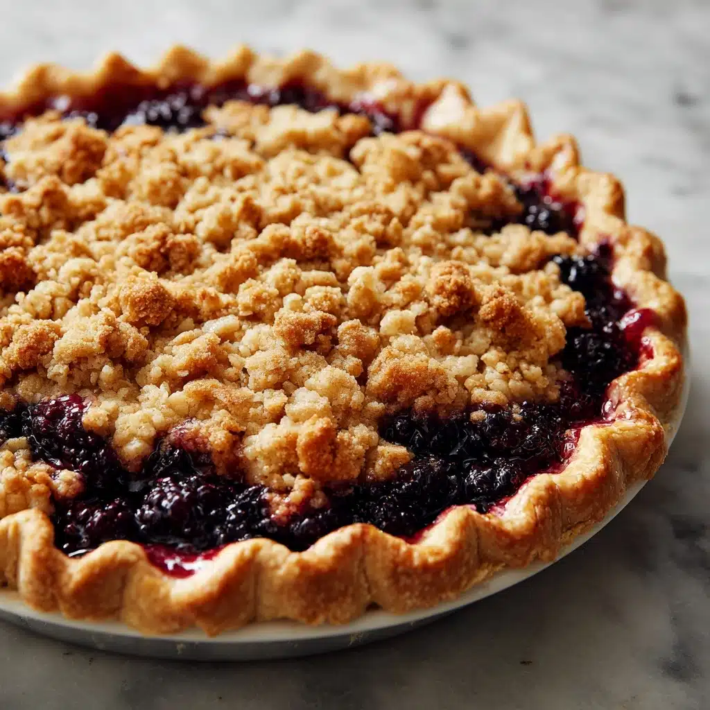 Triple Berry Rhubarb Pie Recipe - Recipe Image