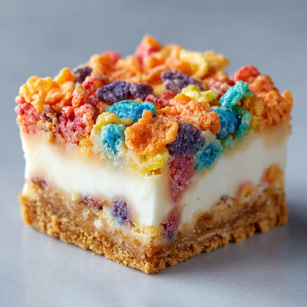 Fruity Pebbles Cookie Cheesecake Bars – 5 Sweet Reasons You’ll Love This Viral Treat Recipe - Recipe Image
