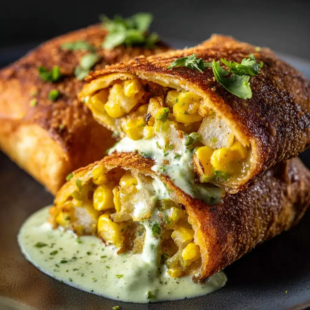 Crispy Elote Egg Rolls Recipe - Recipe Image