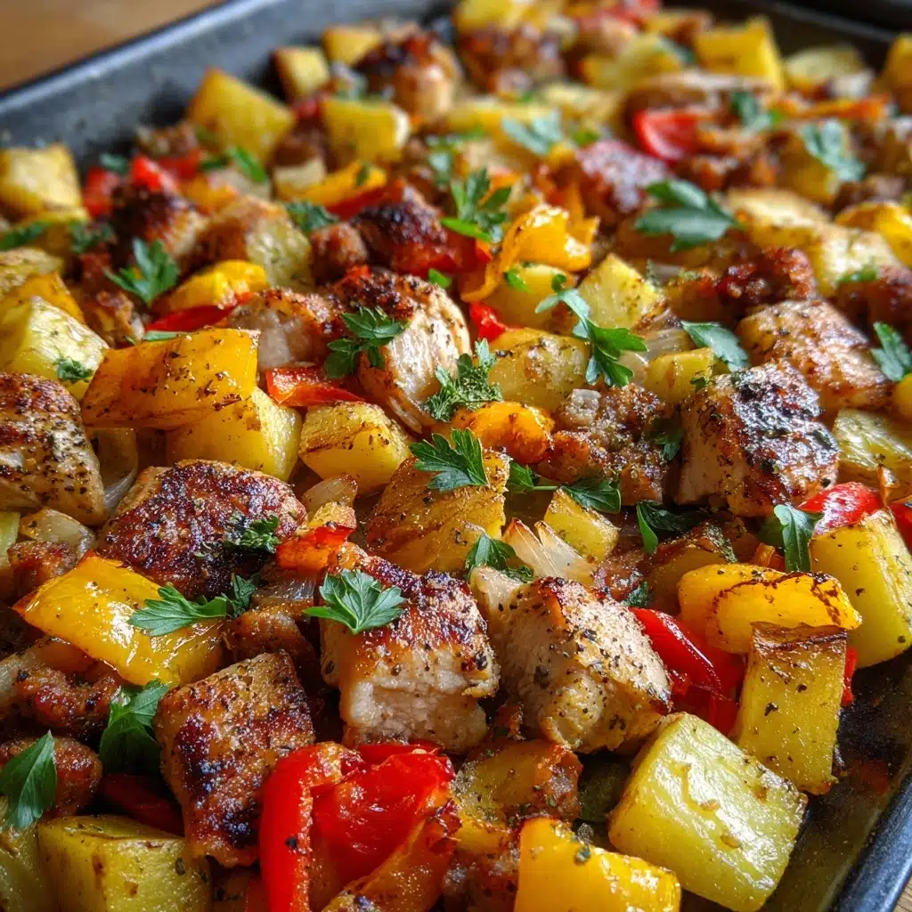 Chicken, Sausage, Peppers, and Potatoes Recipe - Recipe Image