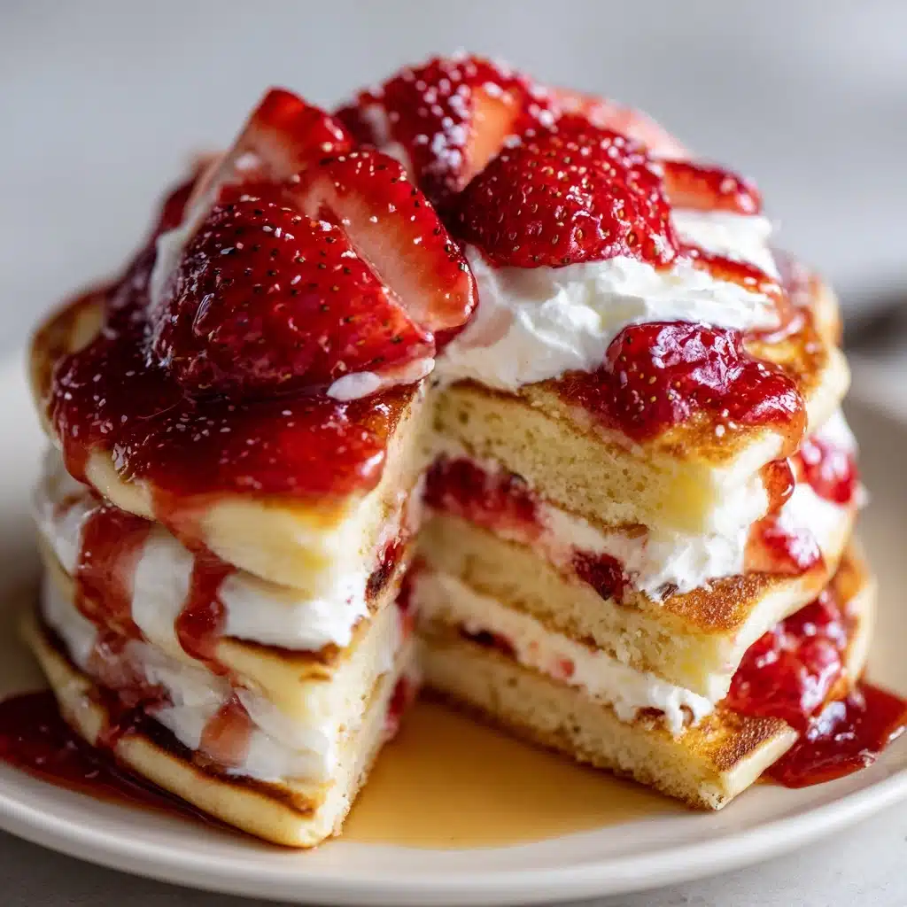 Strawberry Cheesecake Pancakes Recipe - Recipe Image