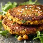 Crispy Chickpea & Sweet Potato Fritters Recipe