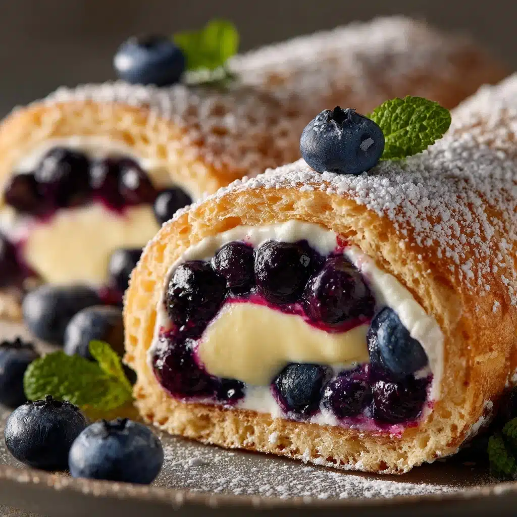 Blueberry Cheesecake Rolls Recipe - Recipe Image