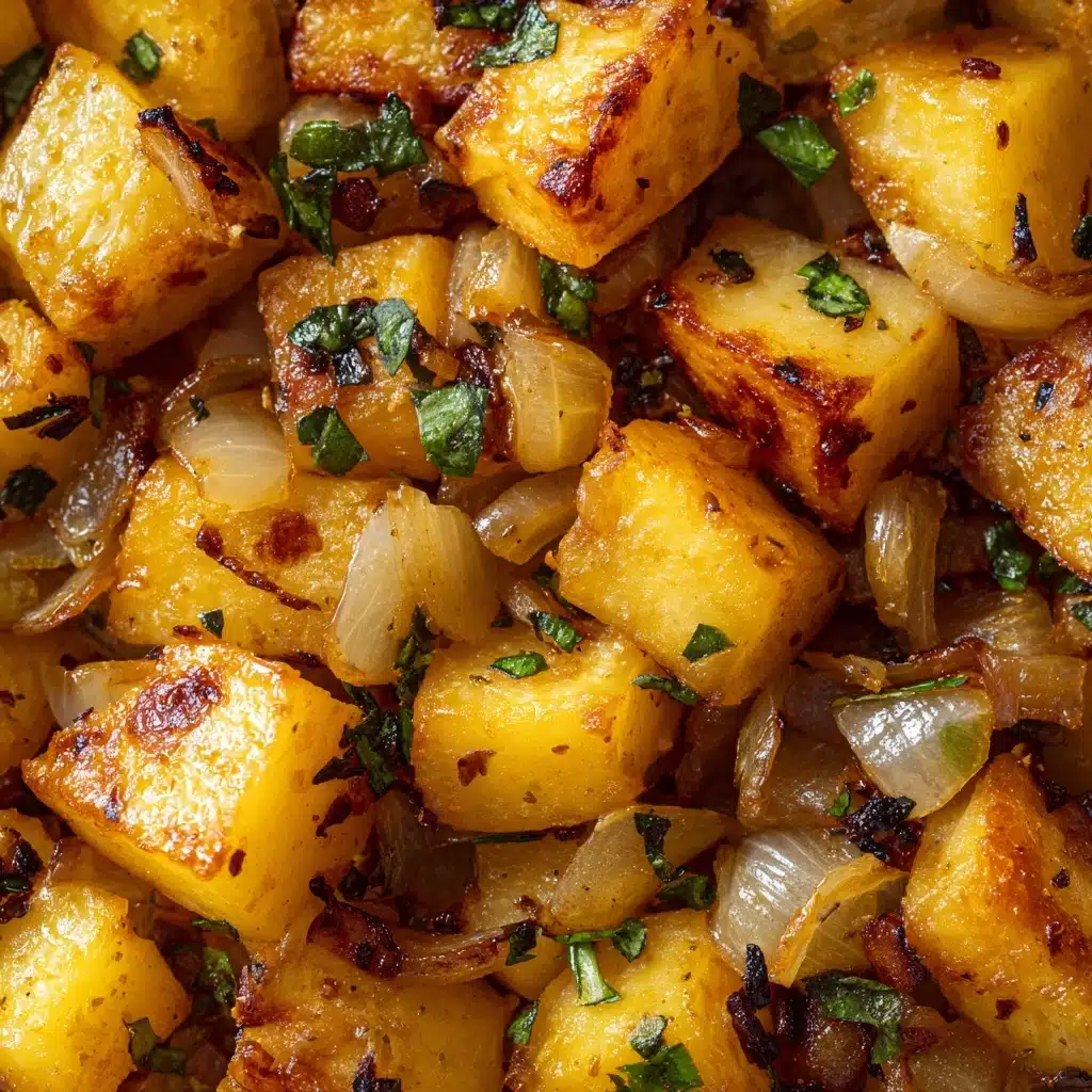 Easy Fried Potatoes with Green Onions Recipe - Recipe Image