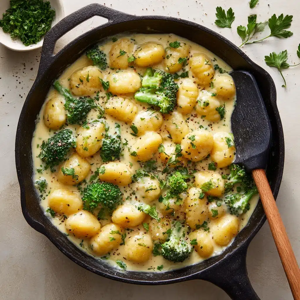 Creamy Lemon Pesto Gnocchi with Broccoli Recipe