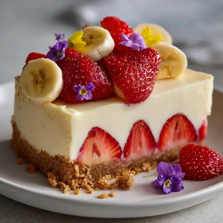 Banana-Strawberry Cheesecake Recipe
