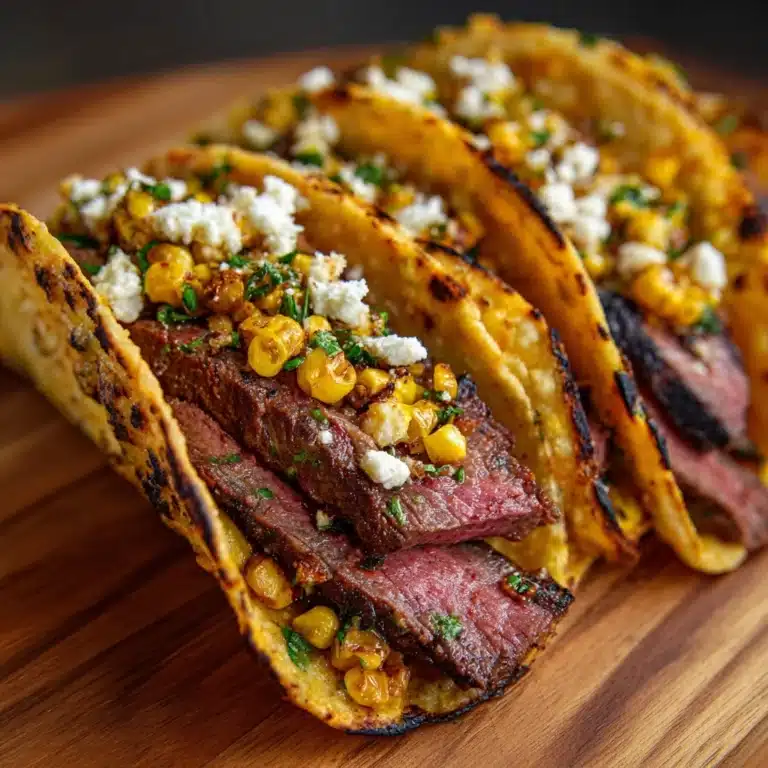 Grilled Steak Elote Tacos Recipe