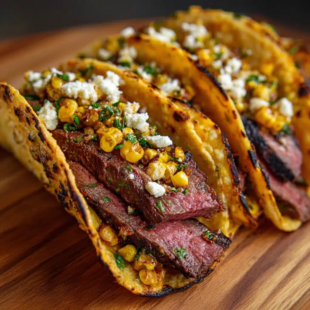 Grilled Steak Elote Tacos Recipe