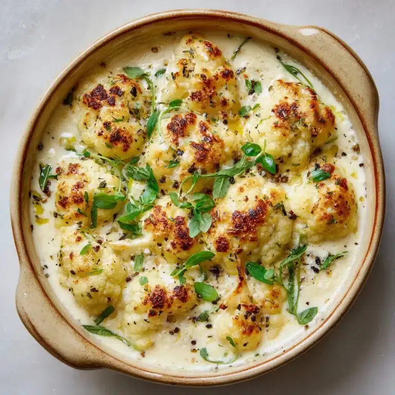 Cheddar Cauliflower and Roasted Garlic Soup Recipe