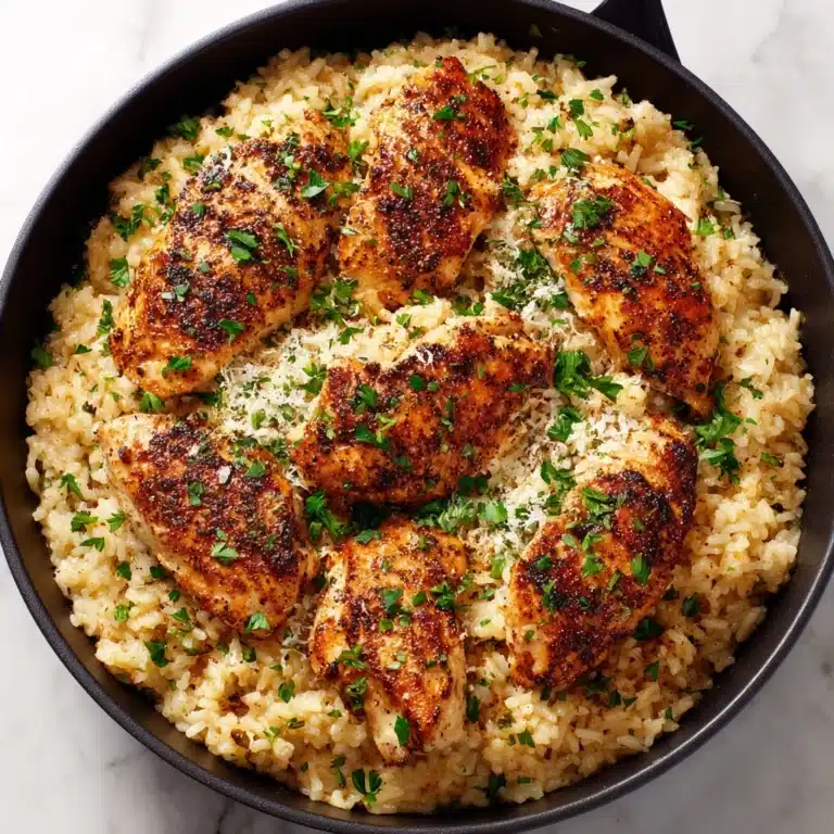 Chicken with Garlic Parmesan Rice Recipe