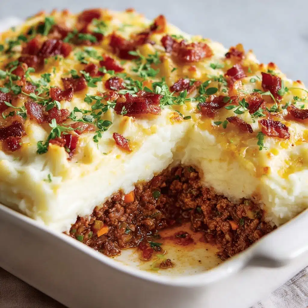 Mashed Potato Meatloaf Casserole Recipe - Recipe Image