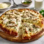 Roasted Garlic, Chicken & Herb White Pizza Recipe